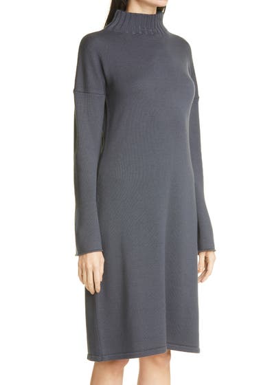 Imbracaminte Femei MAX MARA LEISURE Navile Turtleneck Wool Dress Dark Grey image3