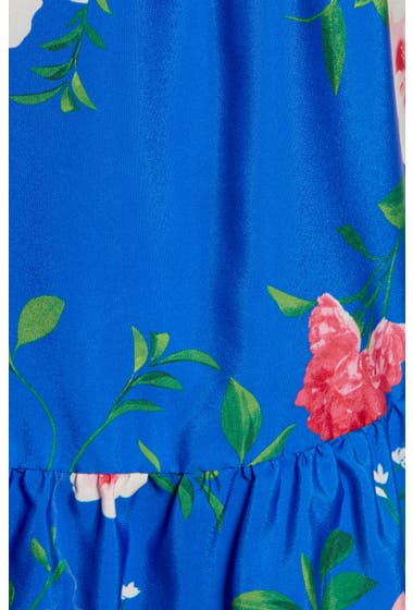 Imbracaminte Femei Eliza J Bow Neck Floral Tiered Sundress Blue image5