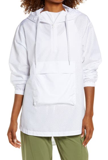 Imbracaminte Femei Zella Perforated Packable Hooded Anorak White image6