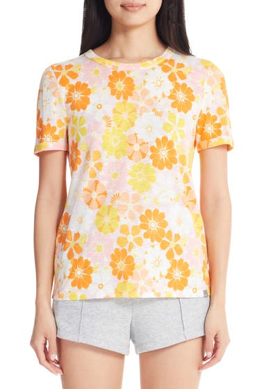 Imbracaminte Femei MARC NEW YORK PERFORMANCE Floral Slub Ringer T-Shirt Daisy image17