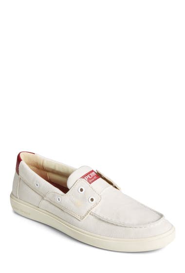 Incaltaminte Barbati Sperry Outer Banks Washed Twill Boat Shoe Khaki image15