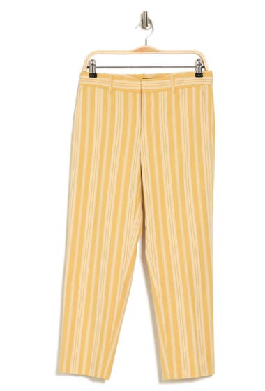 Imbracaminte Femei CLUB MONACO Matie Stripe Pants Yellow Base Jaune image13