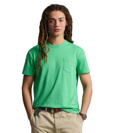 Imbracaminte Barbati Polo Ralph Lauren Classic Fit Jersey Pocket T-Shirt Green 4
