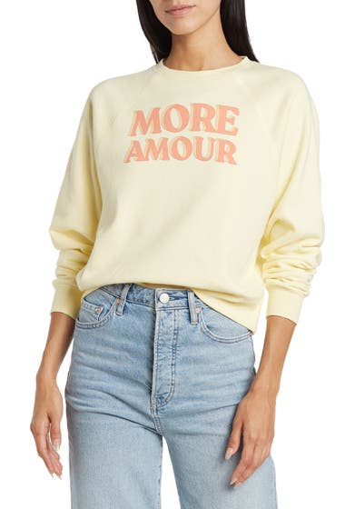 Imbracaminte Femei Amuse Society More Amour Graphic Sweatshirt Citrine image4