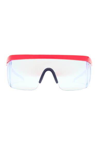 Ochelari Barbati Tipsy Elves Red Blue Frame 50mm Oversized Sunglasses Red Frame Blue Lens image2