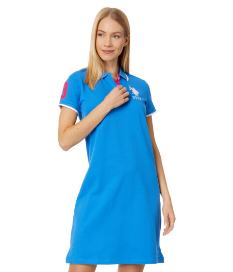 Imbracaminte Femei US Polo Assn Triple Crown Polo Dress Super Sonic Blue