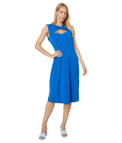 Imbracaminte Femei H Halston Sleeveless Twist Back Detail Dress Lapis Blue