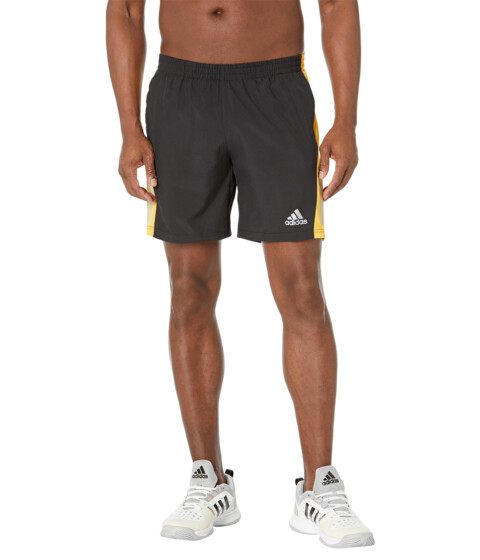 Imbracaminte Barbati adidas Own the Run 7quot Shorts BlackBold GoldReflective Silver