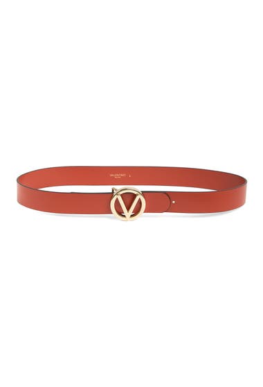 Accesorii Femei Valentino By Mario Valentino Giusy Leather Belt Brick Red image17