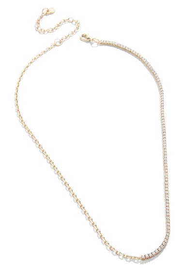 Bijuterii Femei BAUBLEBAR Pav Curb Chain Necklace Gold