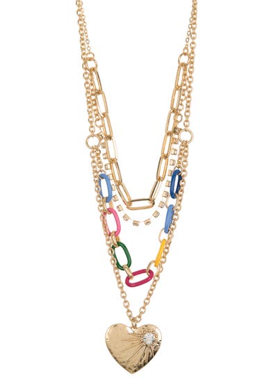 Bijuterii Femei Melrose and Market Layered Mixed Chain Necklace Multi- Gold