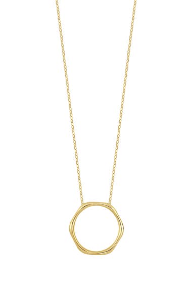 Bijuterii Femei Bony Levy 14K Yellow Gold Circle Pendant Necklace 14k Yellow Gold