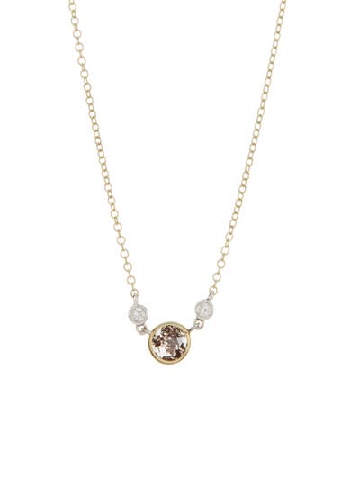 Bijuterii Femei Meira T Yellow Gold Rough Diamond Necklace - 005 ctw Yellow Gold