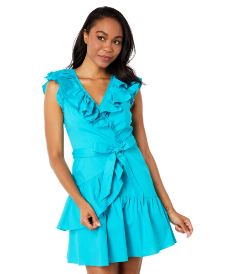 Imbracaminte Femei BCBG Ruffle Wrap Dress Blue Bird