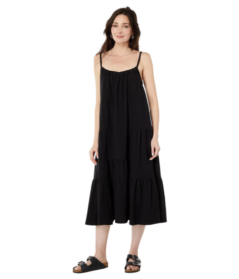 Imbracaminte Femei Dylan by True Grit Marne 100 Cotton Tank Dress Black