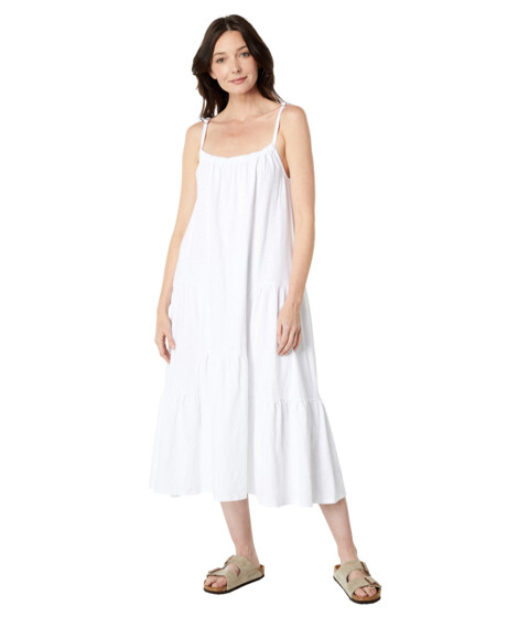 Imbracaminte Femei Dylan by True Grit Marne 100 Cotton Tank Dress White