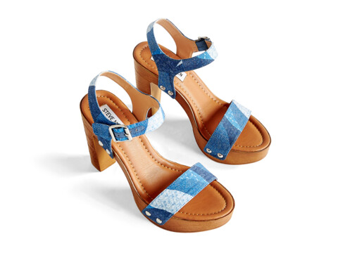 Incaltaminte Femei Steve Madden Zappos Exclusive Heatwave Platform Sandal Blue Multi