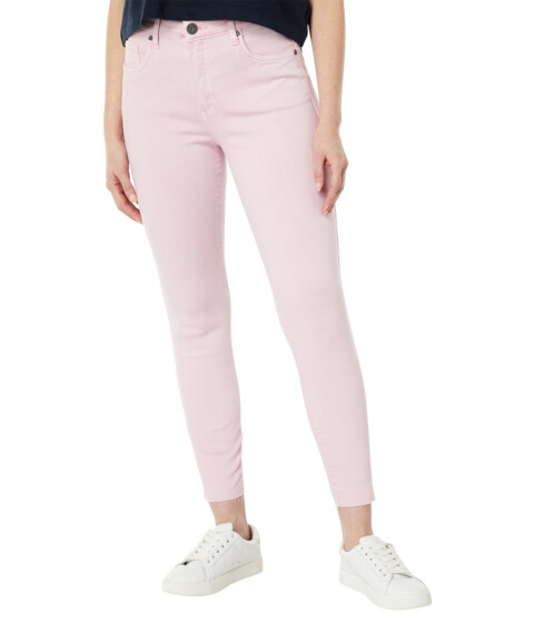Imbracaminte Femei KUT from the Kloth Connie High-Rise Fab AB Ankle Skinny-Raw Hem in Bubble Gum Bubble Gum