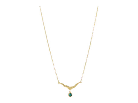 Bijuterii Femei Chan Luu Crescent Necklace with Crystal Emerald