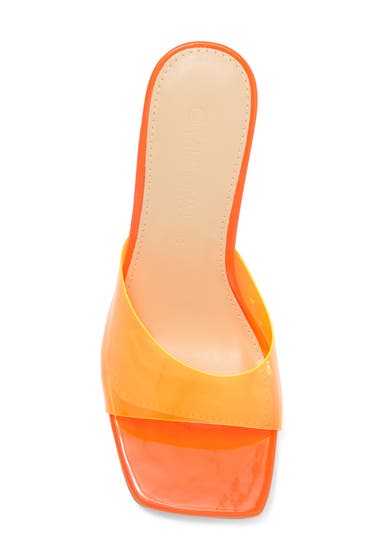 Incaltaminte Femei Wild Diva Lounge Frankie Clear Wedge Heeled Sandal Orange image3