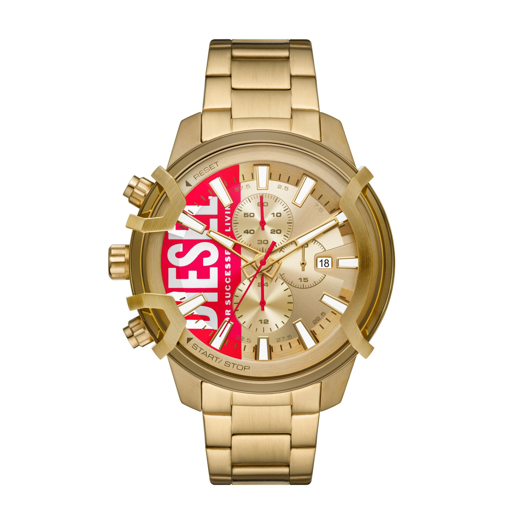 Ceasuri Barbati Diesel Griffed Chronograph Watch - DZ4595 Gold image1
