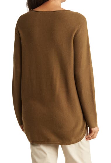 Imbracaminte Femei Eileen Fisher Round Neck Tunic Olivine image1