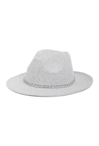 Accesorii Femei Vince Camuto Delicate Chain Felt Panama Hat Pale Grey image0