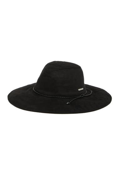 Accesorii Femei Vince Camuto Faux Suede Panama Hat Black image0