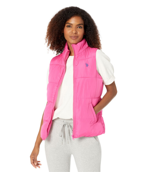 Imbracaminte Femei US Polo Assn Basic Vest Caribbean Pink
