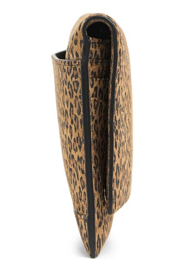Genti Femei Rebecca Minkoff Leather Leopard Print Clutch Cheetah image3