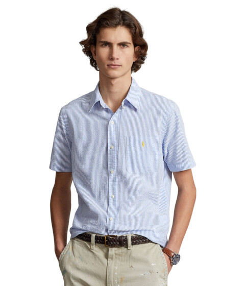 Imbracaminte Barbati Polo Ralph Lauren Prepster Classic Fit Seersucker Shirt BlueWhite