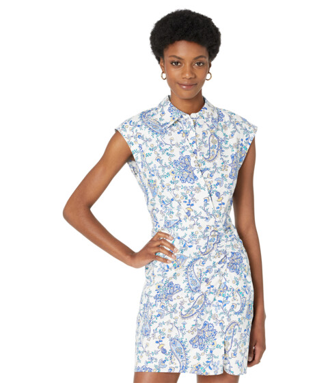 Imbracaminte Femei MILLY Maxwell Sketched Paisley Dress White Multi