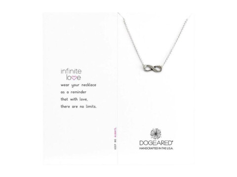 Bijuterii Femei Dogeared Infinite Love Infinity Necklace Silver
