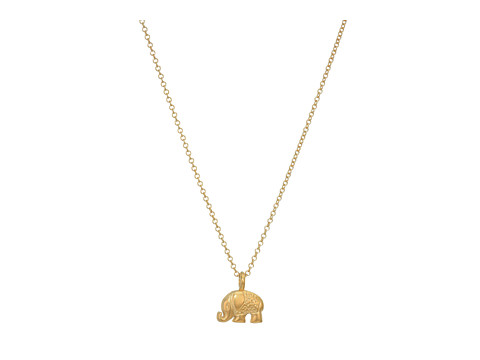 Bijuterii Femei Dogeared Lucky Us Elephant Reminder Necklace Gold Dipped
