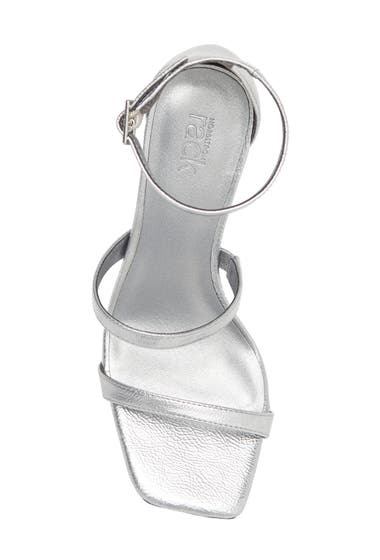 Incaltaminte Femei Nordstrom Rack Adelaide Block Heel Sandal Silver Metallic image3