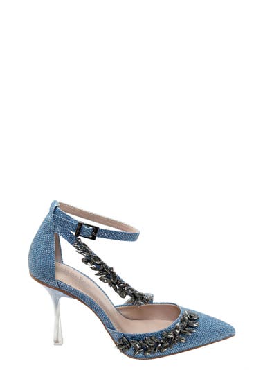 Incaltaminte Femei Charles by Charles David Inspire Jewel Emellished Ankle Strap Pump Sapphire image2