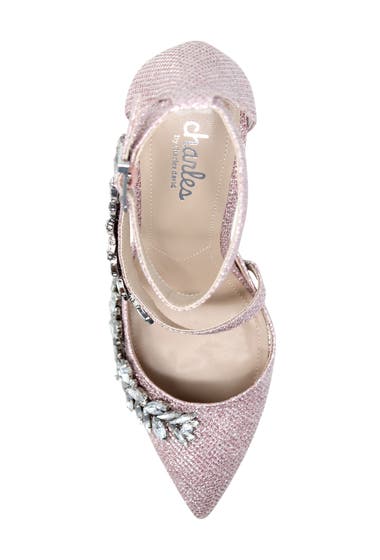 Incaltaminte Femei Charles by Charles David Inspire Jewel Emellished Ankle Strap Pump Light Pink image3