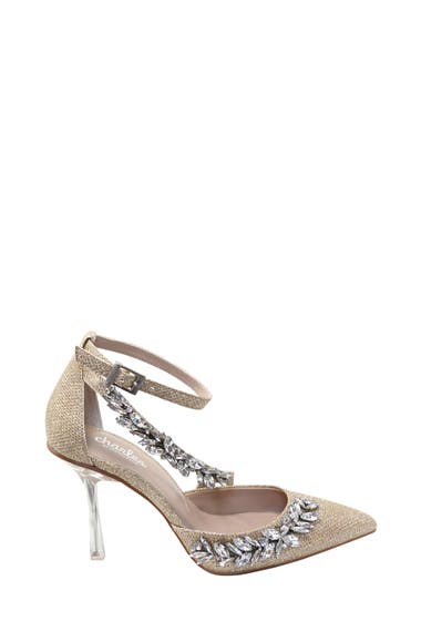 Incaltaminte Femei Charles by Charles David Inspire Jewel Emellished Ankle Strap Pump Champagne-Gl image2