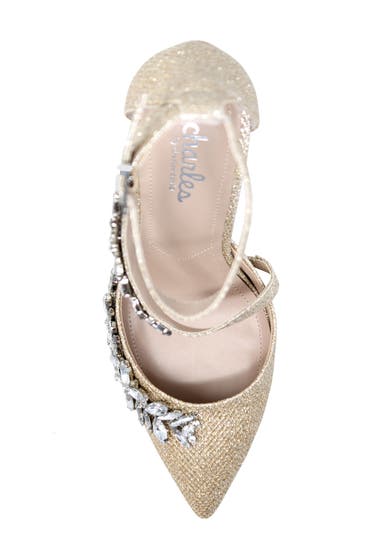 Incaltaminte Femei Charles by Charles David Inspire Jewel Emellished Ankle Strap Pump Champagne-Gl image3