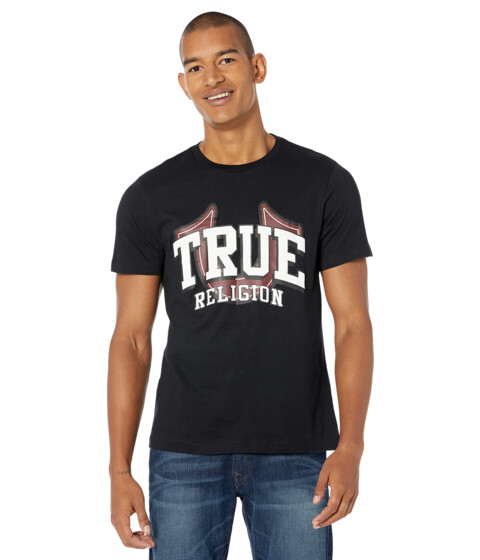 Imbracaminte Barbati True Religion True HS Logo Short Sleeve Tee Jet Black