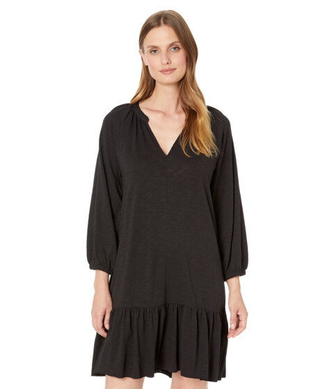 Incaltaminte Femei Emma Fox Flame Modal 34 Sleeve Shirred Raglan Dress Black