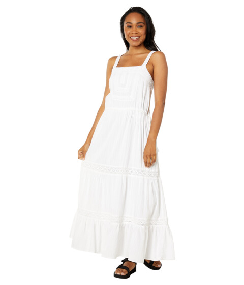 Imbracaminte Femei Lucky Brand Lace Tiered Maxi Dress White