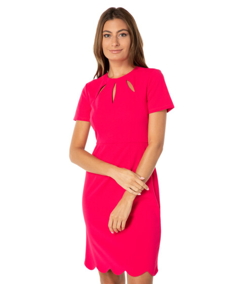 Imbracaminte Femei Maggy London Scuba Crepe Cutout Midi Dress Bright Rose