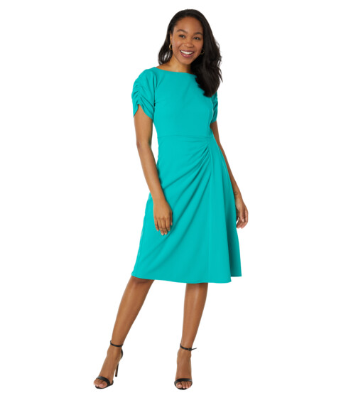 Imbracaminte Femei Maggy London Ruched Sleeve Midi Dress Spectra Green