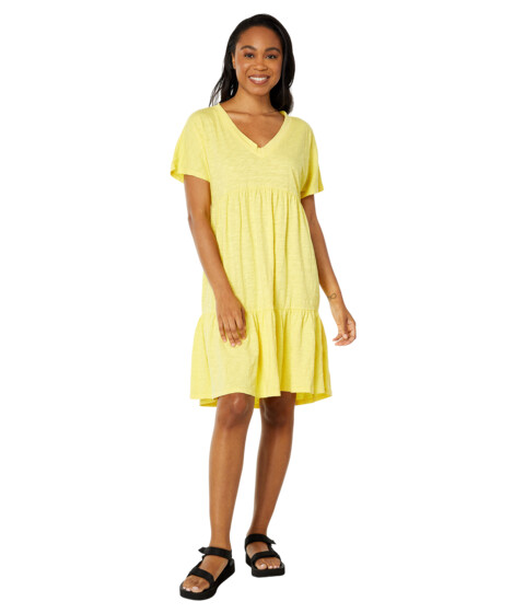 Imbracaminte Femei Mod-o-doc Slub Jersey Short Dolman Shirred Dress Mango Sorbet