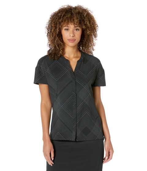 Imbracaminte Femei Royal Robbins Spotless Evolution Short Sleeve Black Geo Dot Print 1