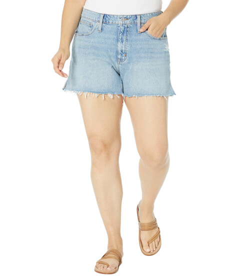 Imbracaminte Femei Madewell Plus Relaxed Denim Shorts in Madera Wash Side-Slit Edition Madera Wash
