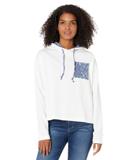 Imbracaminte Femei Southern Tide Ruthie Palm Printed Hoodie Classic White