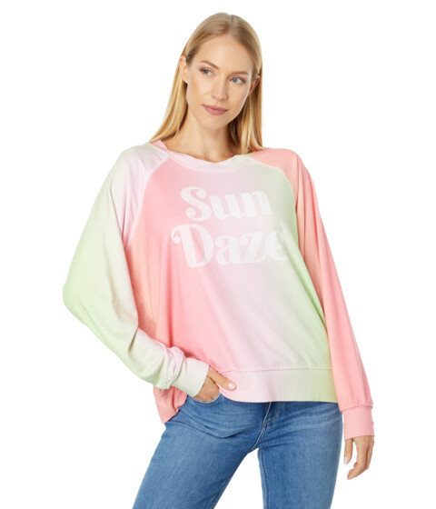 Imbracaminte Femei Wildfox Sun Daze Sommers Sweatshirt Neon Sherbert