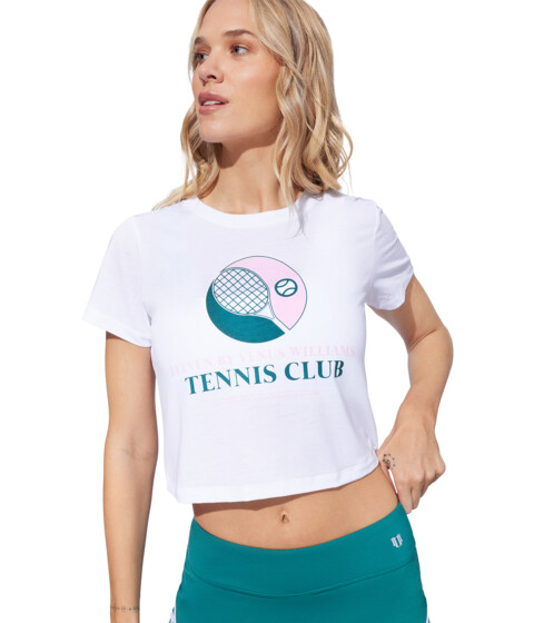 Imbracaminte Femei Eleven by Venus Williams Country Club Cropped Tee White
